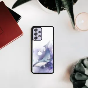 MY ART Silikónový kryt Samsung Galaxy A72 WHALE (242)