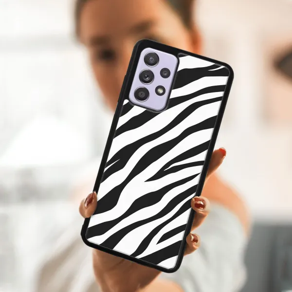 MY ART Silikónový kryt Samsung Galaxy A72 ZEBRA (049)