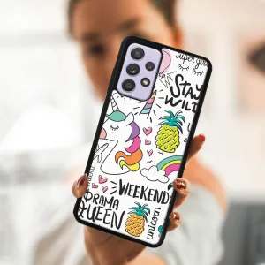 MY ART Silikónový kryt Samsung Galaxy A72 UNICORN (063)