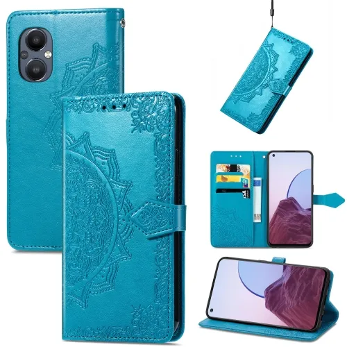 ART Peňaženkový kryt OnePlus Nord N20 5G ORNAMENT modrý