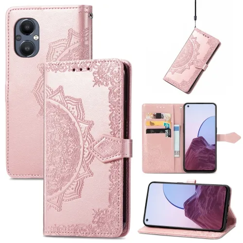 ART Peňaženkový kryt OnePlus Nord N20 5G ORNAMENT ružový