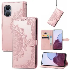 ART Peňaženkový kryt OnePlus Nord N20 5G ORNAMENT ružový