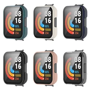 Plastový kryt s ochranným sklom pre Xiaomi Redmi Watch 2 Lite biely