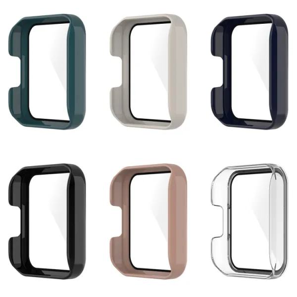 Plastový kryt s ochranným sklom pre Xiaomi Redmi Watch 2 Lite biely