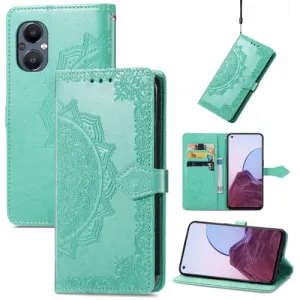 ART Peňaženkový kryt OnePlus Nord N20 5G ORNAMENT zelený