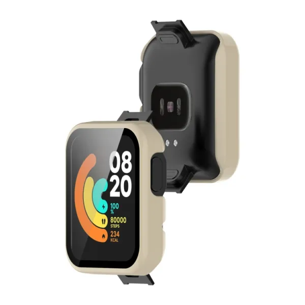 Plastový kryt s ochranným sklom pre Xiaomi Mi Watch Lite modrý