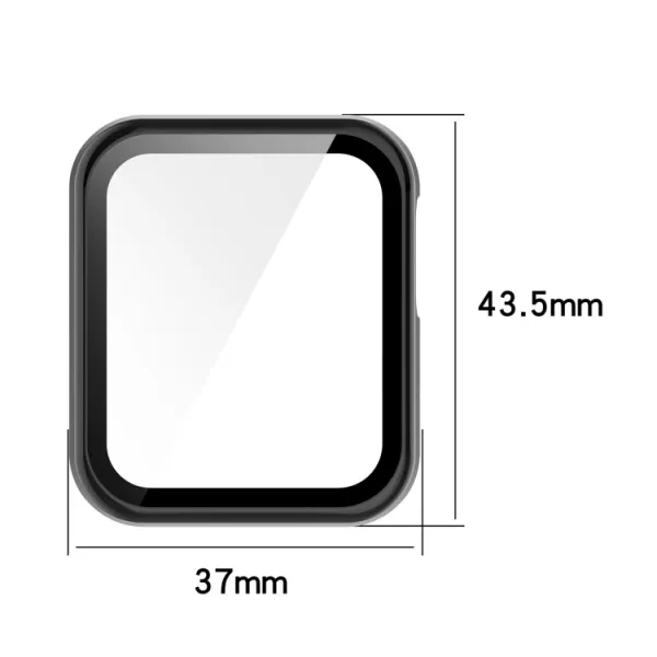 Plastový kryt s ochranným sklom pre Xiaomi Mi Watch Lite modrý