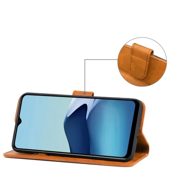 SMOOTH Peňaženkové puzdro Vivo Y11s hnedé