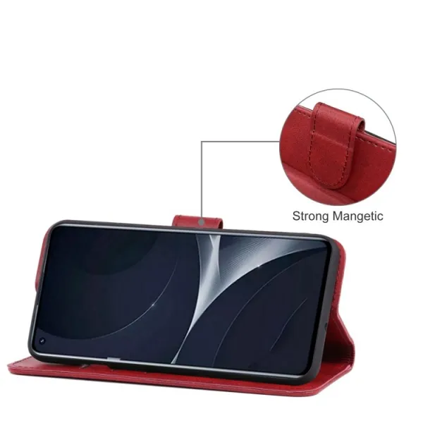 SMOOTH Peňaženkové puzdro Realme 9i červený