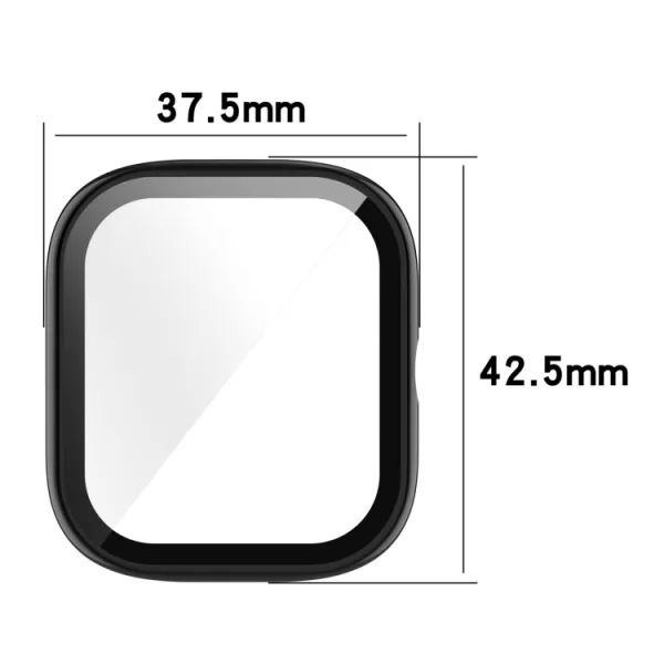 Plastový kryt s ochranným sklom pre Xiaomi Amazfit GTS 2 Mini ružový