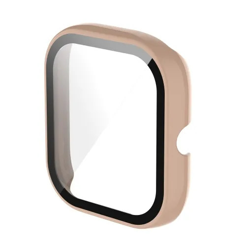 Plastový kryt s ochranným sklom pre Xiaomi Amazfit GTS 2 Mini ružový