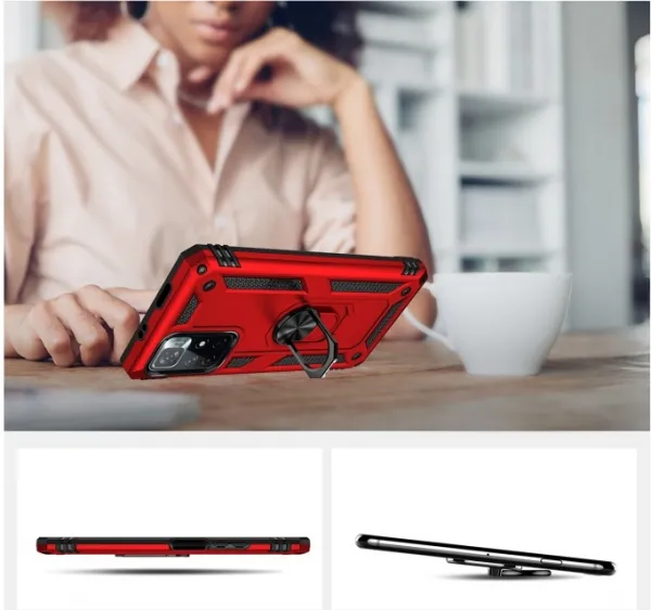 RING Ochranný obal pre Xiaomi Poco M4 Pro 5G / Redmi Note 11S 5G červený