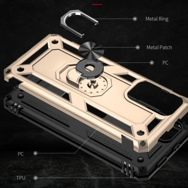 RING Ochranný obal pre Xiaomi Poco M4 Pro 5G / Redmi Note 11S 5G zlatý