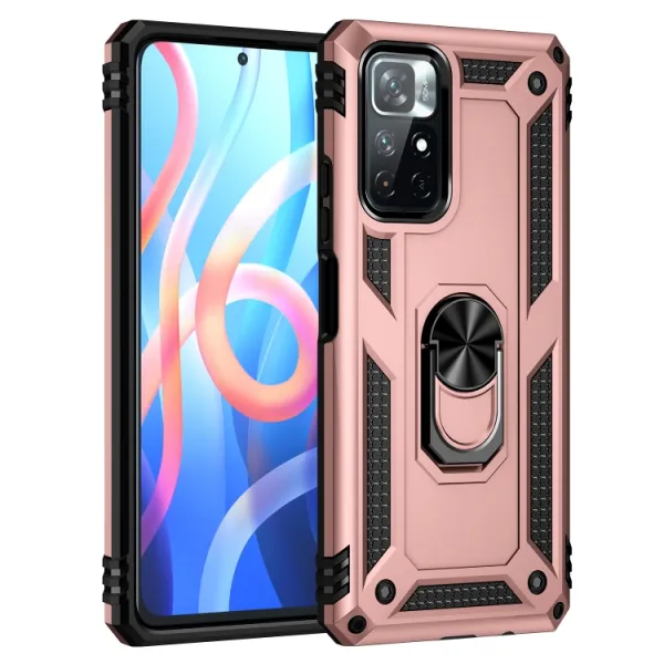 RING Ochranný obal pre Xiaomi Poco M4 Pro 5G / Redmi Note 11S 5G ružový