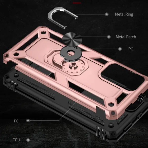RING Ochranný obal pre Xiaomi Poco M4 Pro 5G / Redmi Note 11S 5G ružový