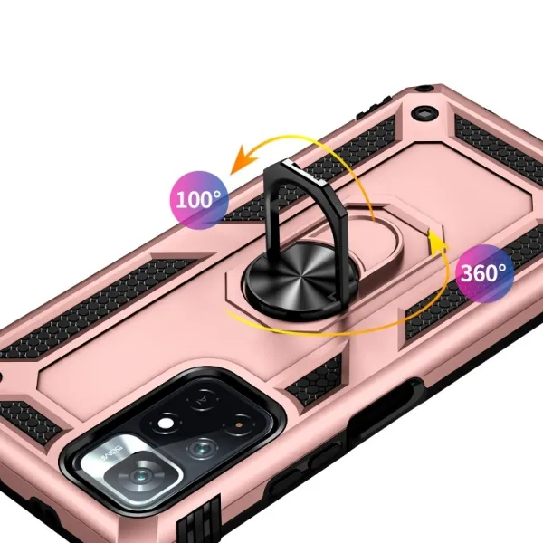 RING Ochranný obal pre Xiaomi Poco M4 Pro 5G / Redmi Note 11S 5G ružový