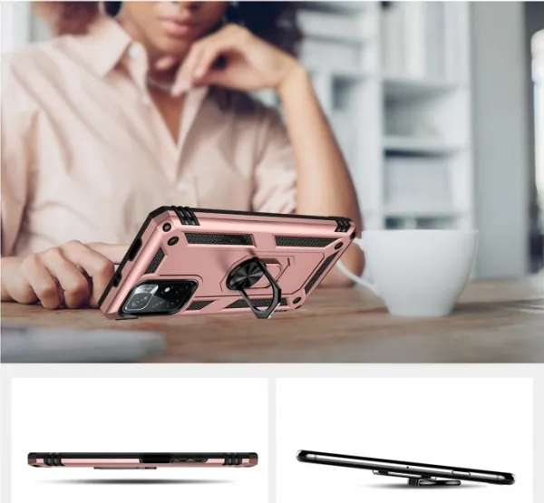 RING Ochranný obal pre Xiaomi Poco M4 Pro 5G / Redmi Note 11S 5G ružový