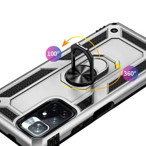 RING Ochranný obal pre Xiaomi Poco M4 Pro 5G / Redmi Note 11S 5G strieborný