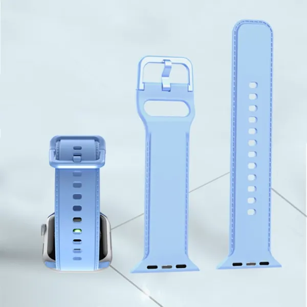RUBBER Remienok Apple Watch 7 (45mm) / 6 / SE / 5 / 4 (44mm) / 3 / 2 / 1 (42mm) biely