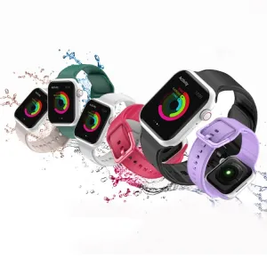 RUBBER Remienok Apple Watch 7 (45mm) / 6 / SE / 5 / 4 (44mm) / 3 / 2 / 1 (42mm) biely