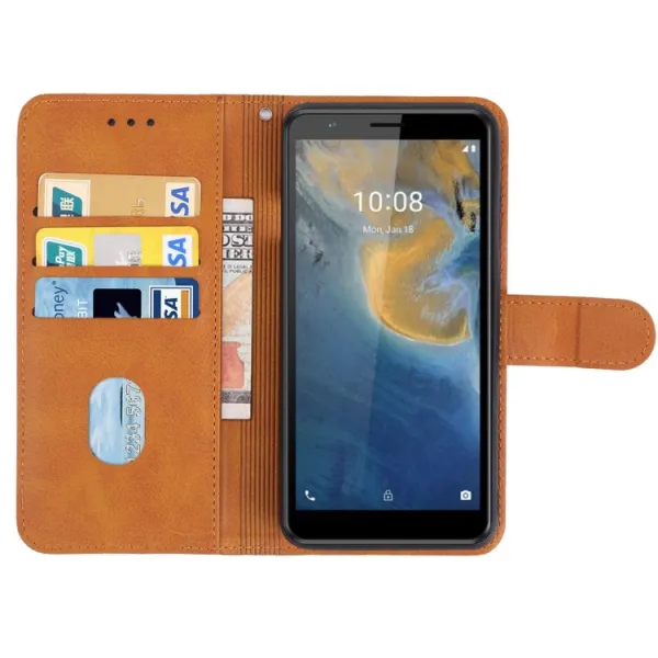 Peňaženkové puzdro ZTE Blade A31 Lite hnedý