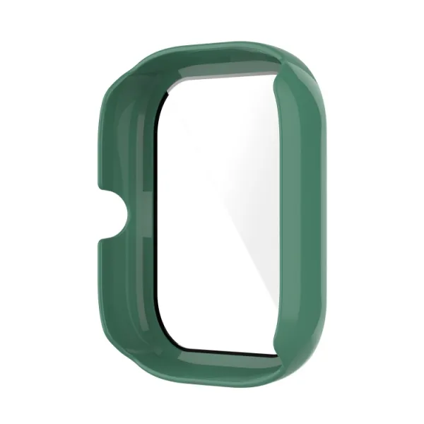 Plastový kryt s ochranným sklom pre Xiaomi Amazfit GTS 2 Mini zelený