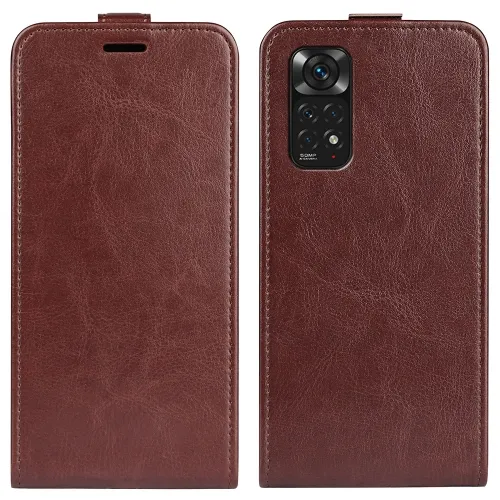 Vyklápacie puzdro Xiaomi Redmi Note 11 / Note 11S hnedé