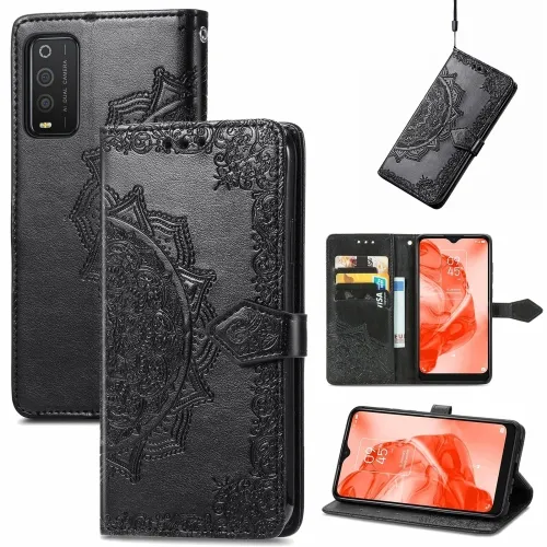 ART Peňaženkový kryt TCL 205 ORNAMENT čierny
