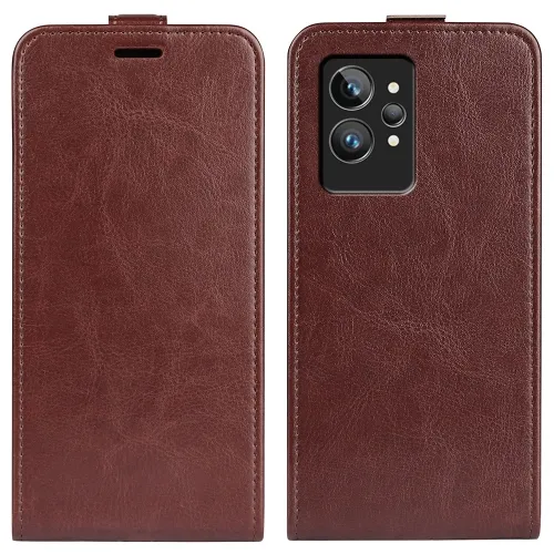 Vyklápacie puzdro Realme GT2 Pro hnedé