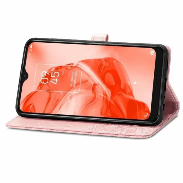 ART Peňaženkový kryt TCL 205 ORNAMENT ružový