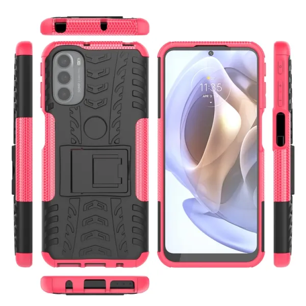 STAND Extra odolný obal Motorola Moto G31 / G41 ružový