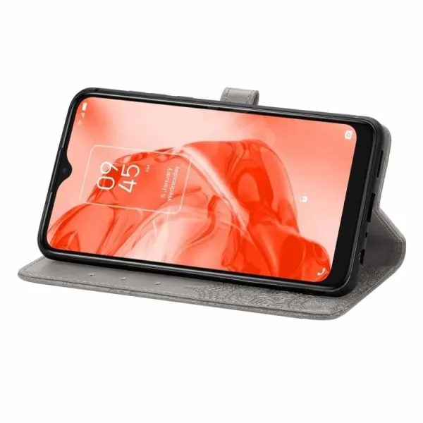 ART Peňaženkový kryt TCL 205 ORNAMENT šedý