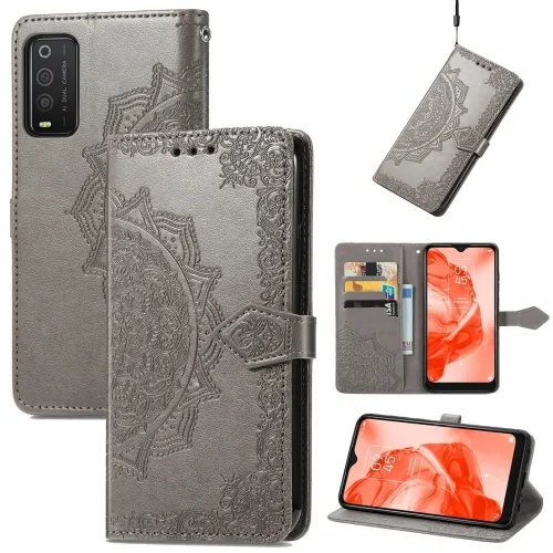 ART Peňaženkový kryt TCL 205 ORNAMENT šedý