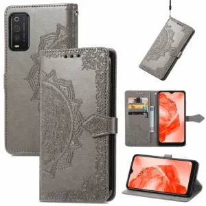 ART Peňaženkový kryt TCL 205 ORNAMENT šedý