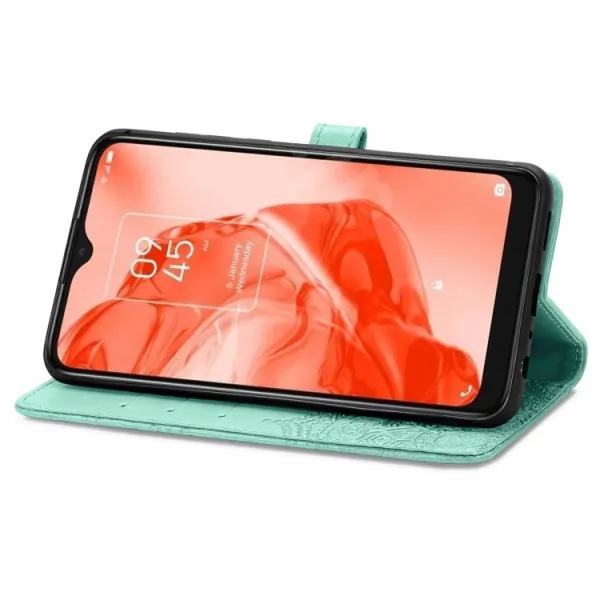 ART Peňaženkový kryt TCL 205 ORNAMENT zelený