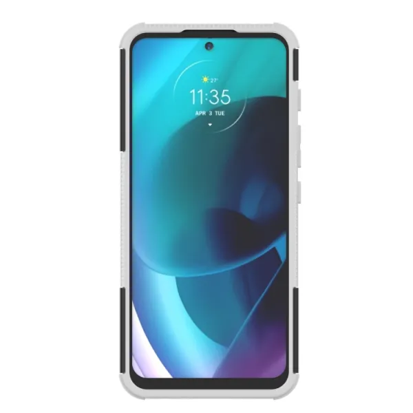 STAND Extra odolný obal Motorola Moto G71 5G biely