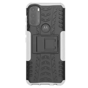 STAND Extra odolný obal Motorola Moto G71 5G biely