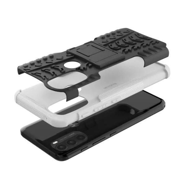 STAND Extra odolný obal Motorola Moto G71 5G biely