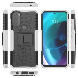 STAND Extra odolný obal Motorola Moto G71 5G biely