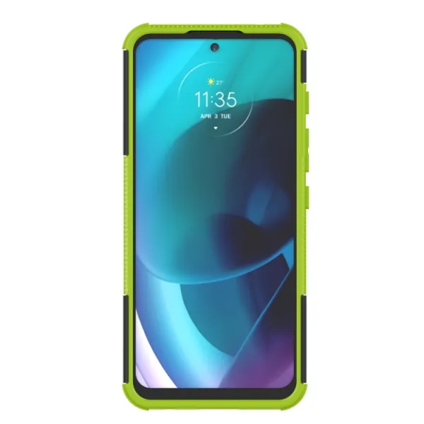 STAND Extra odolný obal Motorola Moto G71 5G zelený
