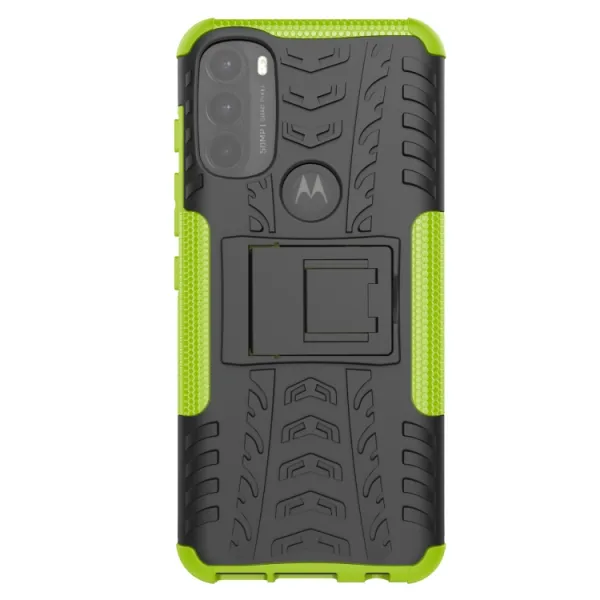 STAND Extra odolný obal Motorola Moto G71 5G zelený