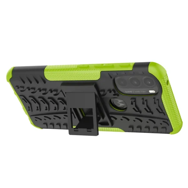 STAND Extra odolný obal Motorola Moto G71 5G zelený