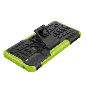 STAND Extra odolný obal Motorola Moto G71 5G zelený