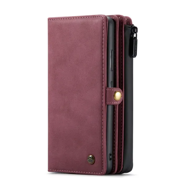 WALLET Ochranný Kryt s peňaženkou 2v1 pre Samsung Galaxy S22 Plus 5G červené