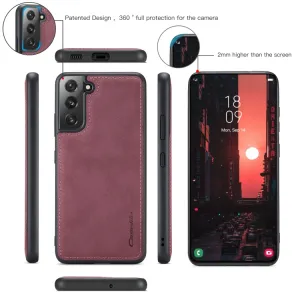WALLET Ochranný Kryt s peňaženkou 2v1 pre Samsung Galaxy S22 Plus 5G červené