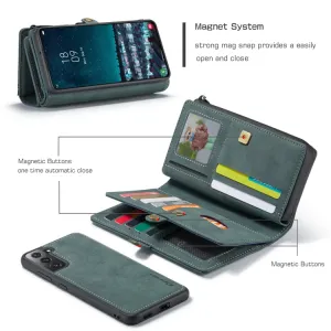 WALLET Ochranný Kryt s peňaženkou 2v1 pre Samsung Galaxy S22 Plus 5G zelené
