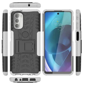 STAND Extra odolný obal Motorola Moto G51 5G biely