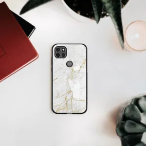 MY ART Silikónový kryt Motorola Moto G9 Power WHITE STONE (011)