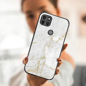 MY ART Silikónový kryt Motorola Moto G9 Power WHITE STONE (011)