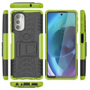 STAND Extra odolný obal Motorola Moto G51 5G zelený